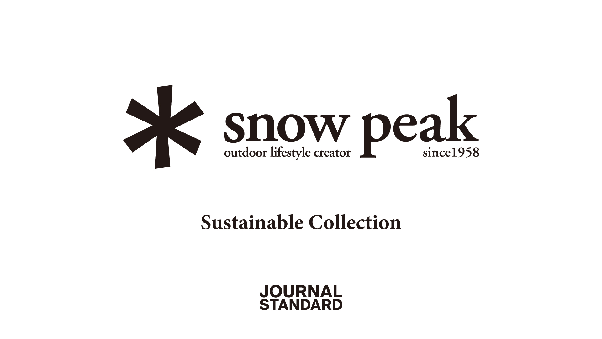 Snow Peakx JOURNAL STANDARD
